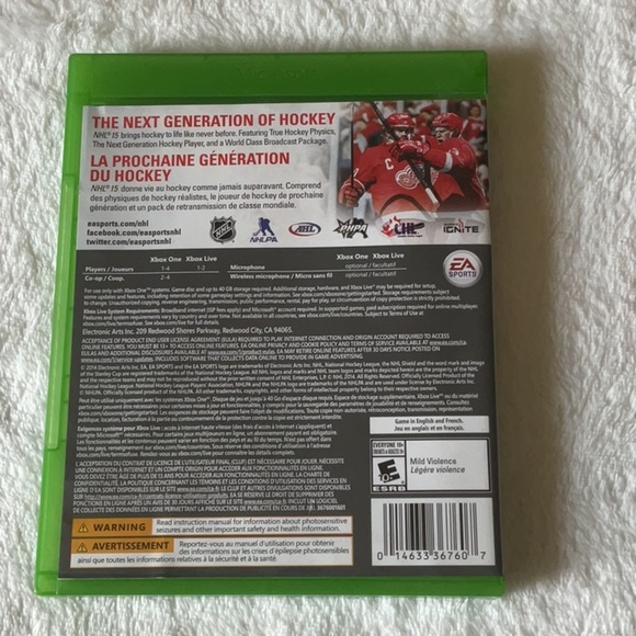 NHL 15 for Xbox One - Green Case - Picture 2 of 3